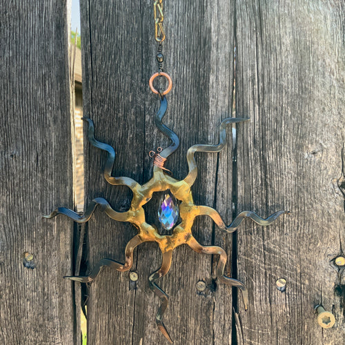 6” Small Sun Crystal Suncatcher