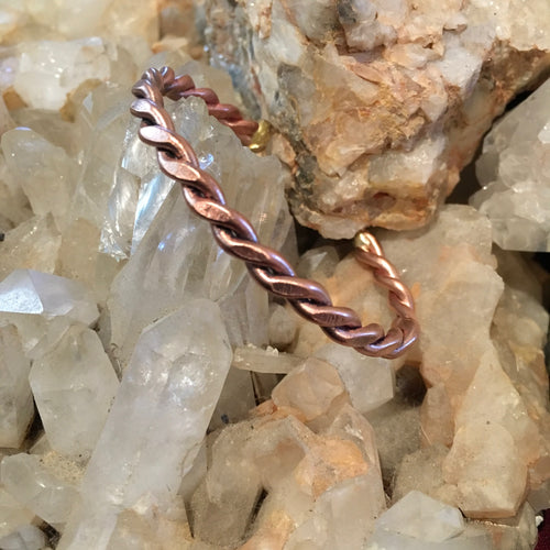 Custom Twisted Copper Bracelet