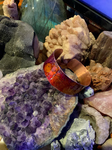 Copper Art Bracelet w/Resin