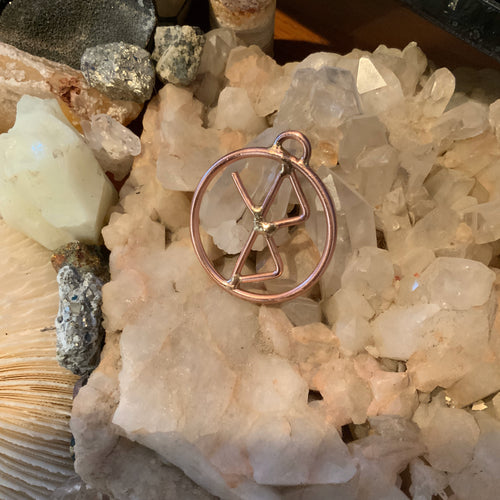 2” Copper Bind Runes Symbols 