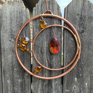 Crystal and Copper Crescent Moon