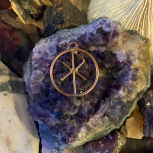 2” Copper Bind Runes Symbols - Love
