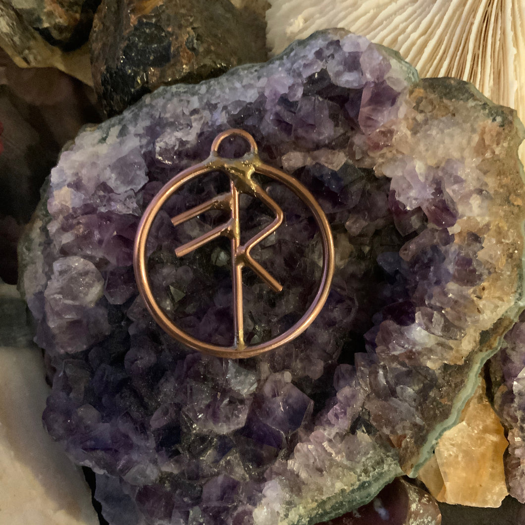 2” Copper Bind Runes Symbols - Energy