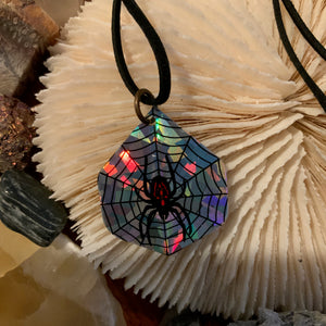 Spider & Leather Necklace
