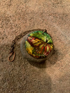 Butterfly Art Copper Necklace