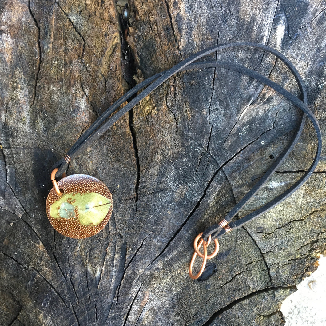 Resin & Leather Necklace